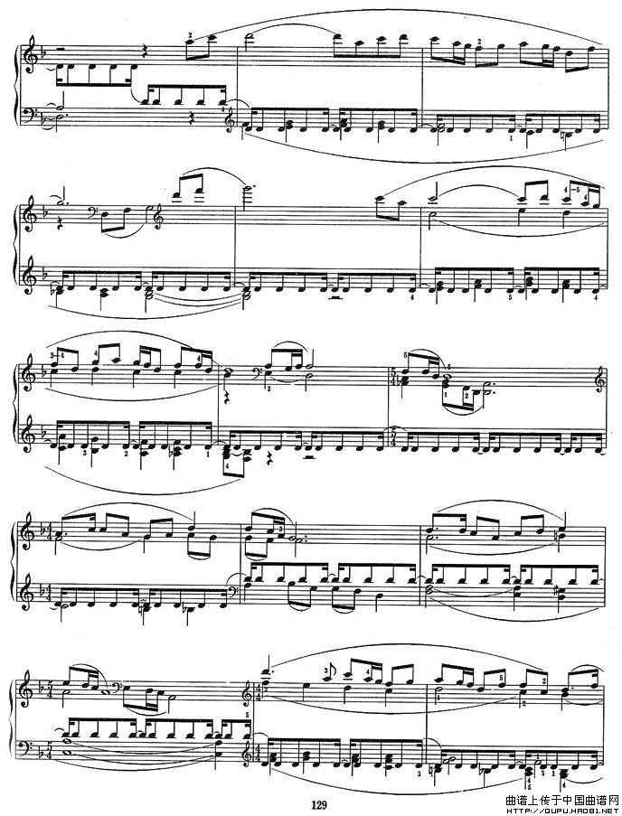 序曲与舞曲（第一部分）P2钢琴曲谱（图1）
