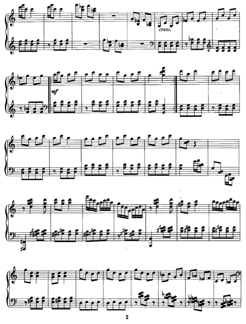 芦笙欢歌钢琴曲谱（图2）