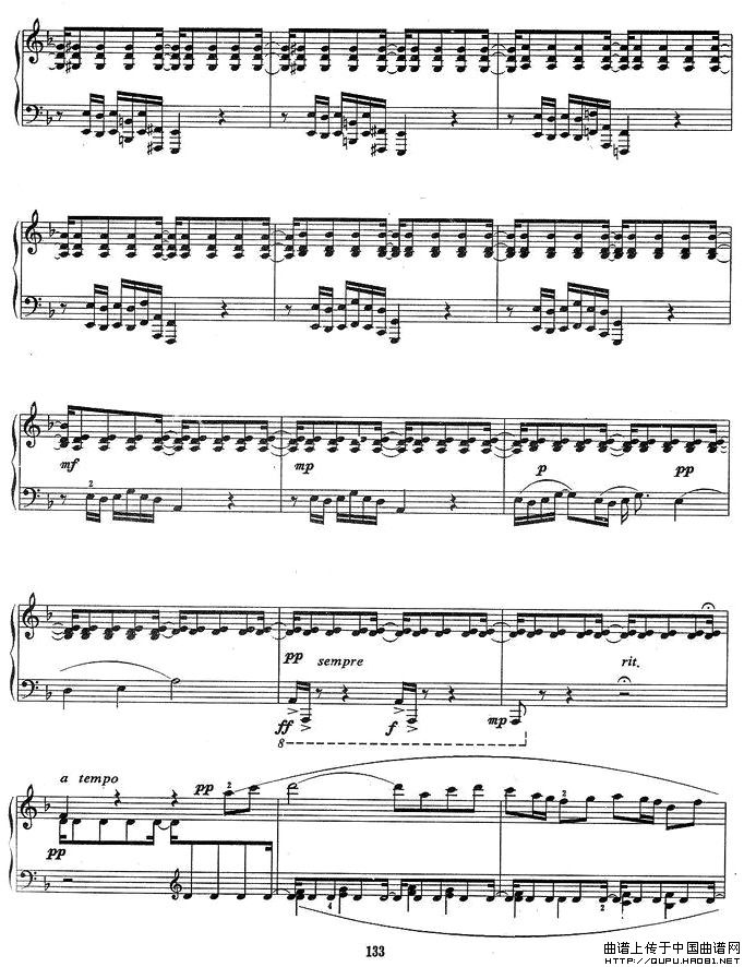 序曲与舞曲（第一部分）P6钢琴曲谱（图1）
