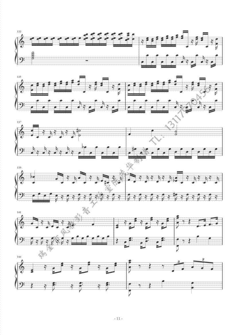 海顿c大调奏鸣曲11钢琴曲谱（图1）