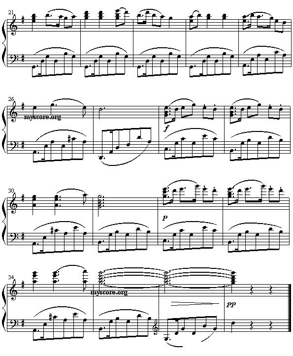 桔梗谣钢琴曲谱（图2）