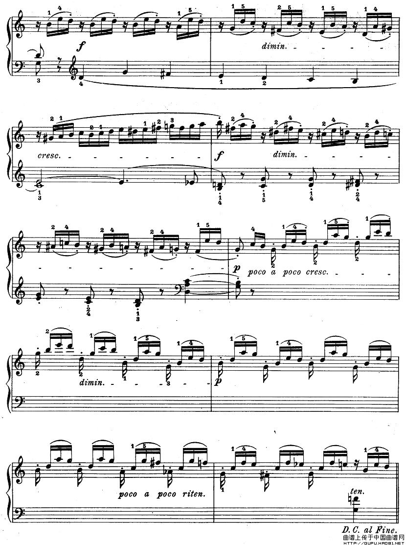 儿童钢琴进阶练习曲50首之45钢琴曲谱（图2）