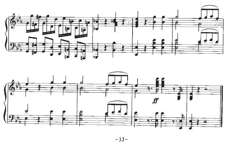 Ha，Treuloser（嘿，负心人）（中外文对照、正谱+简谱）钢琴曲谱（图32）