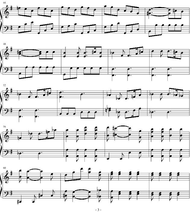 贝多芬：第七号交响曲第一乐章钢琴曲谱（图3）