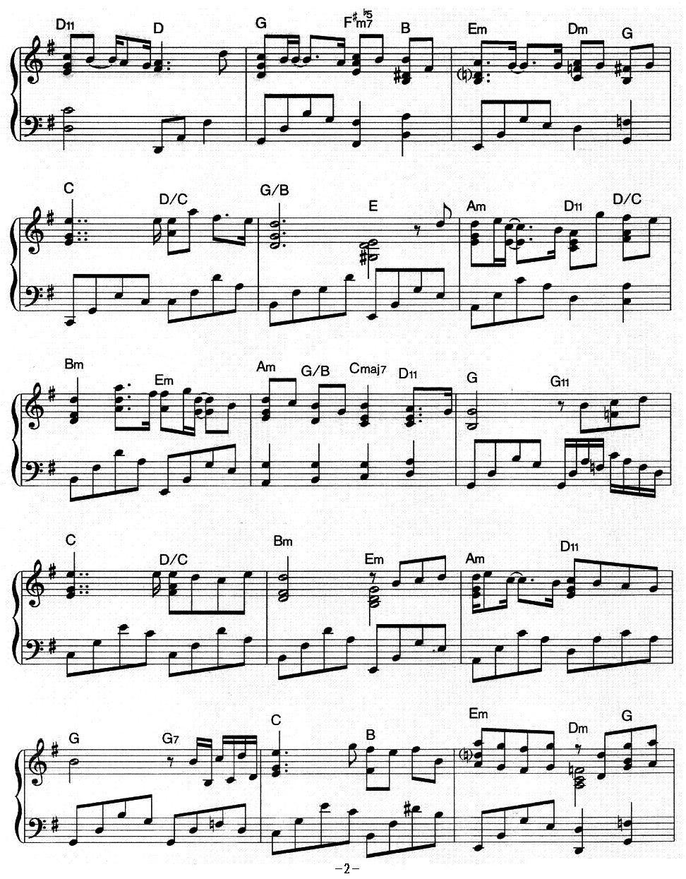 绝对一对钢琴曲谱（图2）