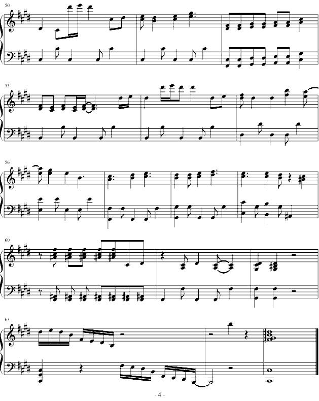 Neyanbhbin（悲伤的天使）钢琴曲谱（图4）