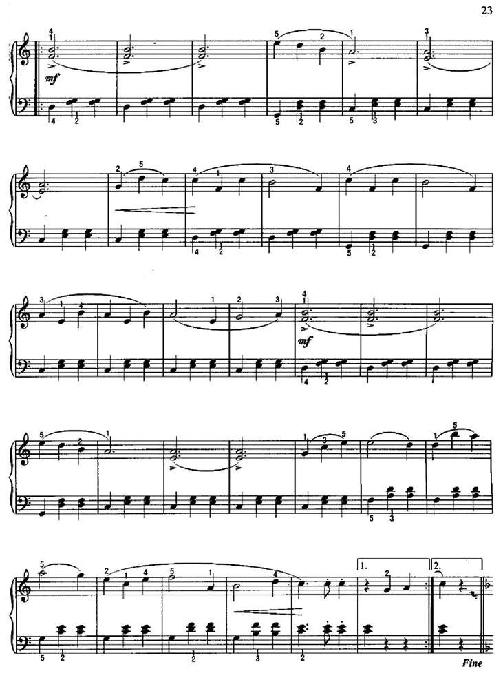 水仙女（钢琴小曲）钢琴曲谱（图5）