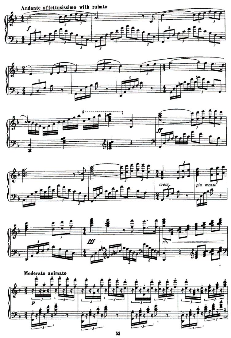 F大调即兴曲钢琴曲谱（图4）