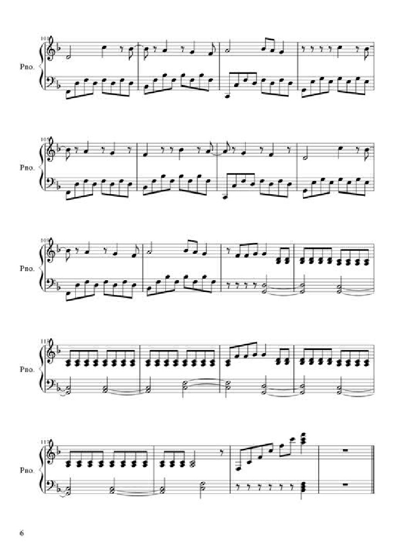 Wide Awake钢琴曲谱（图6）