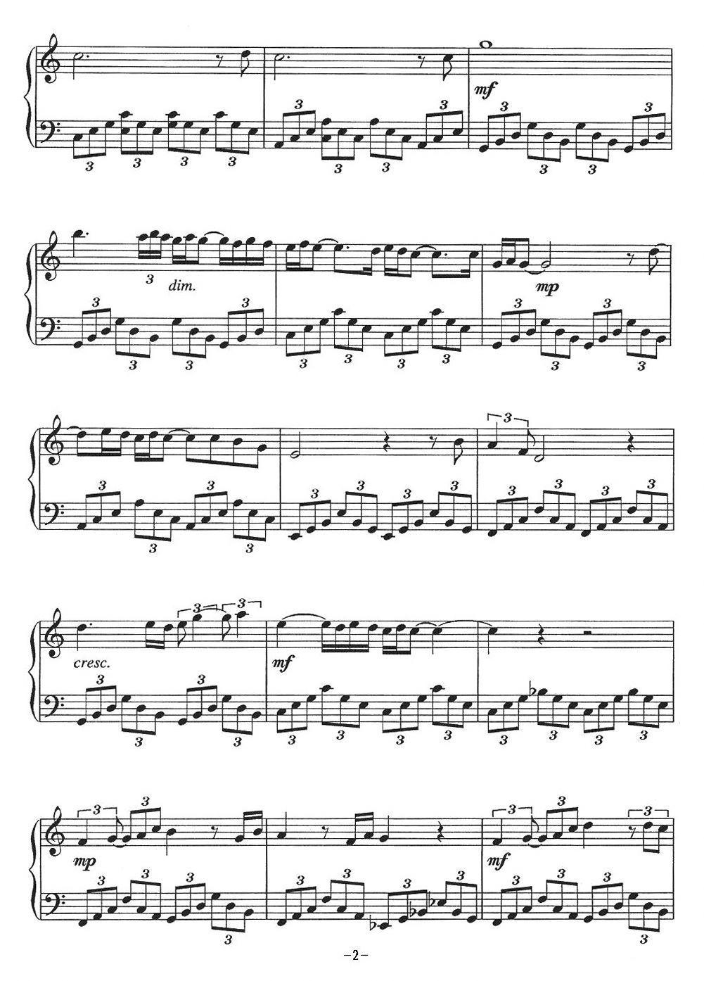 Unchained Melody（电影《人鬼情未了》主题曲）钢琴曲谱（图2）