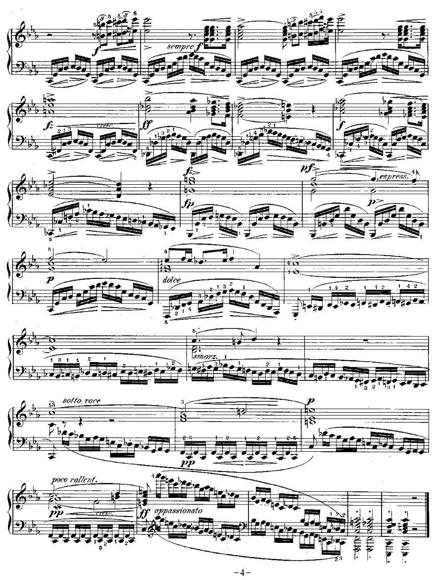 肖邦钢琴练习曲，Op.10之十二钢琴曲谱（图4）
