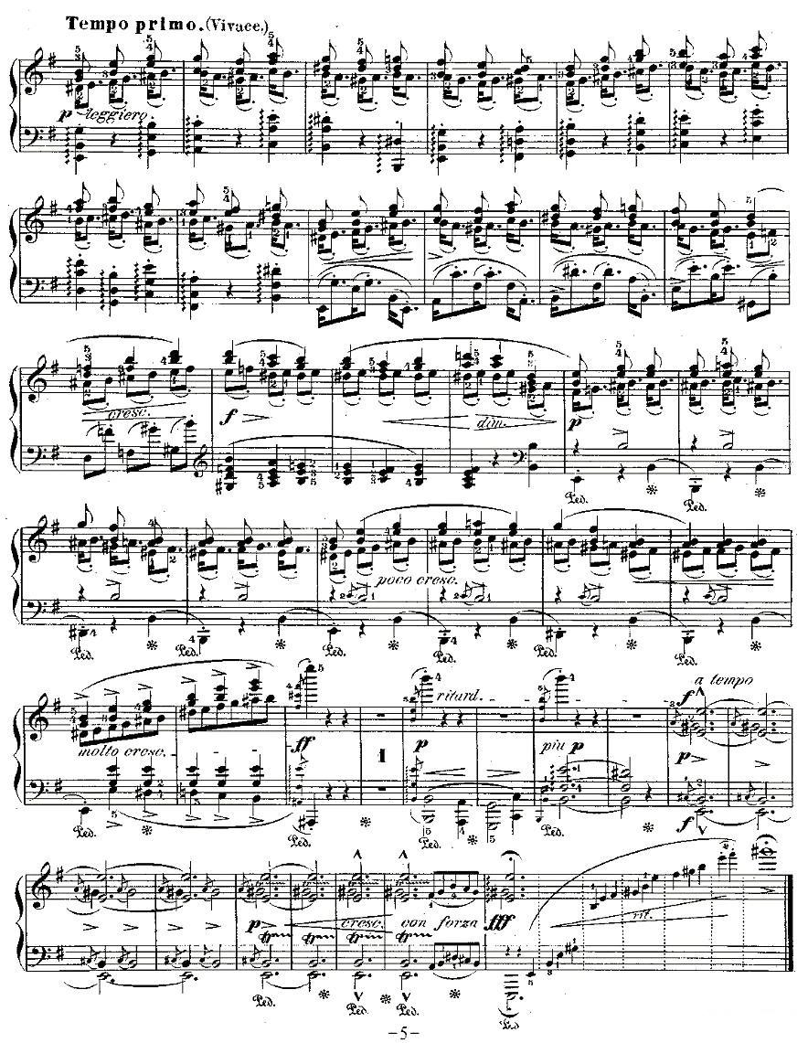 肖邦钢琴练习曲，Op.25之五钢琴曲谱（图5）