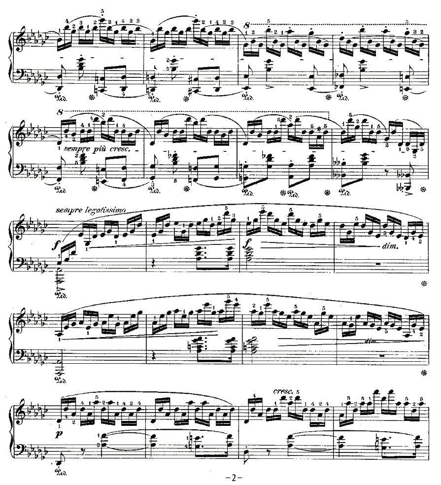 肖邦钢琴练习曲，Op.10之五钢琴曲谱（图2）