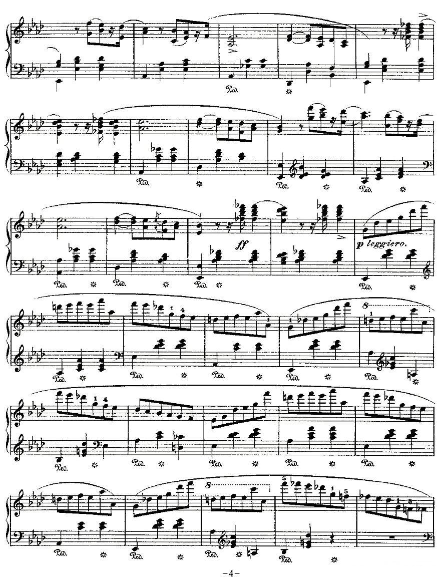 valse，Op.42钢琴曲谱（图4）