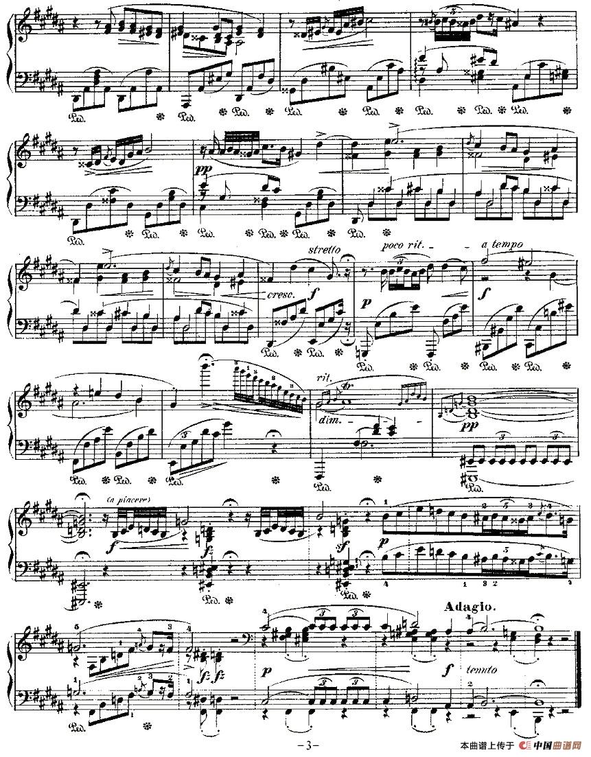 B大调夜曲Op.32-1（Deux  Nocturnes）钢琴曲谱（图2）