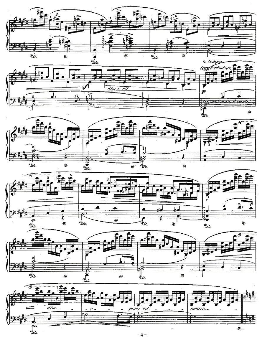 肖邦钢琴练习曲，Op.25之五钢琴曲谱（图4）
