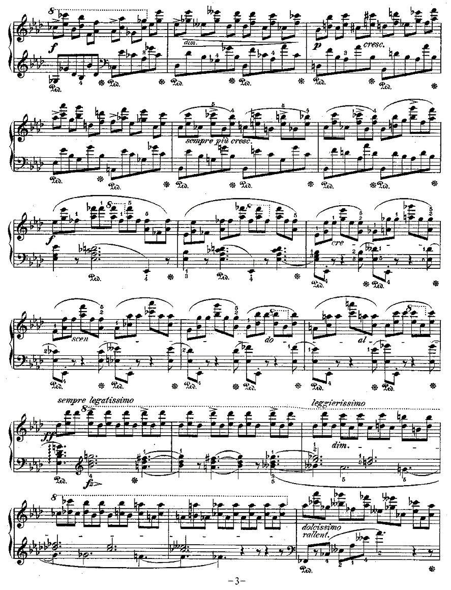 肖邦钢琴练习曲，Op.10之十钢琴曲谱（图3）