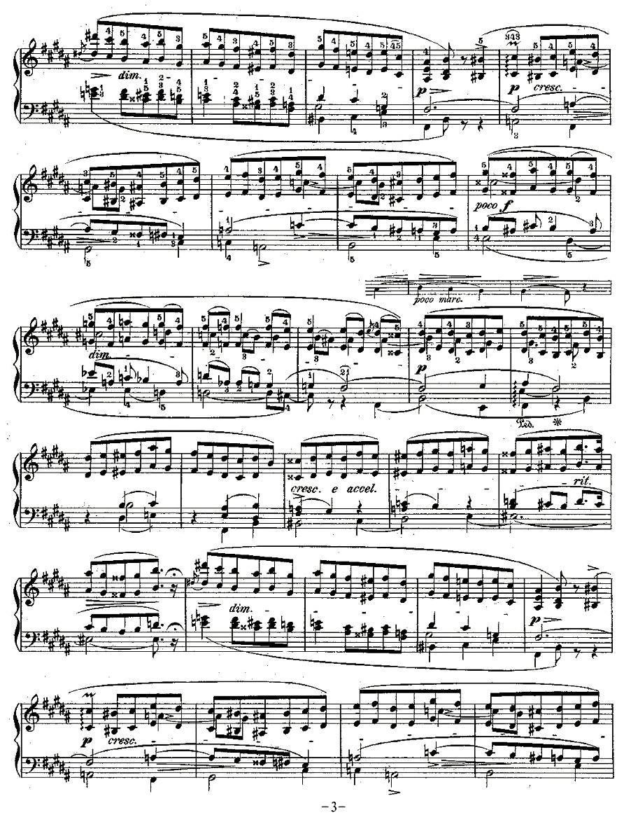 肖邦钢琴练习曲，Op.25之十钢琴曲谱（图3）