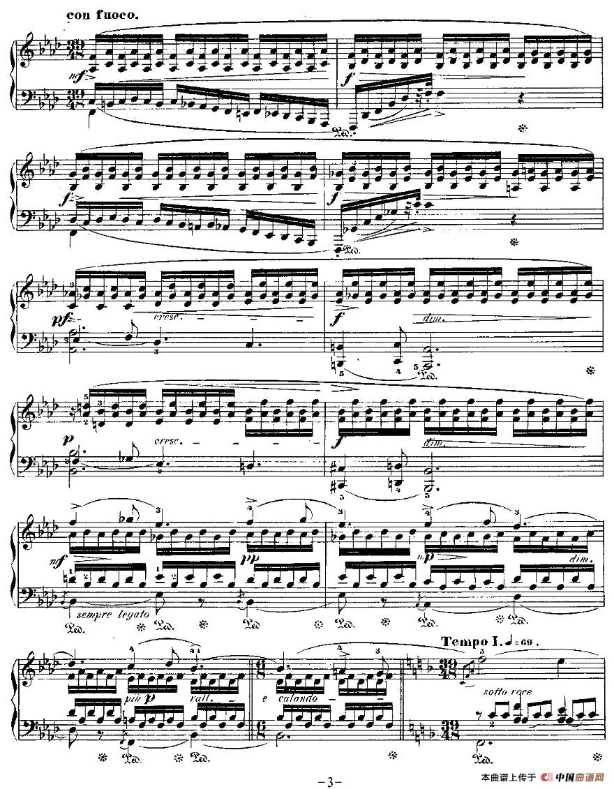 F大调夜曲Op.15-1（Trois  Nocturnes）钢琴曲谱（图2）