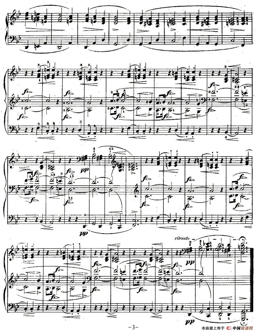 g小调夜曲Op.15-3（Trois  Nocturnes）钢琴曲谱（图2）