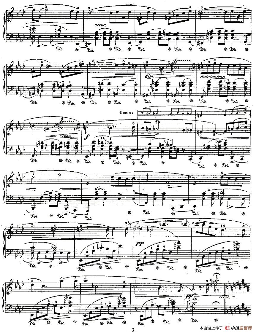 B大调夜曲Op.62－1（Deux  Nocturnes）钢琴曲谱（图2）