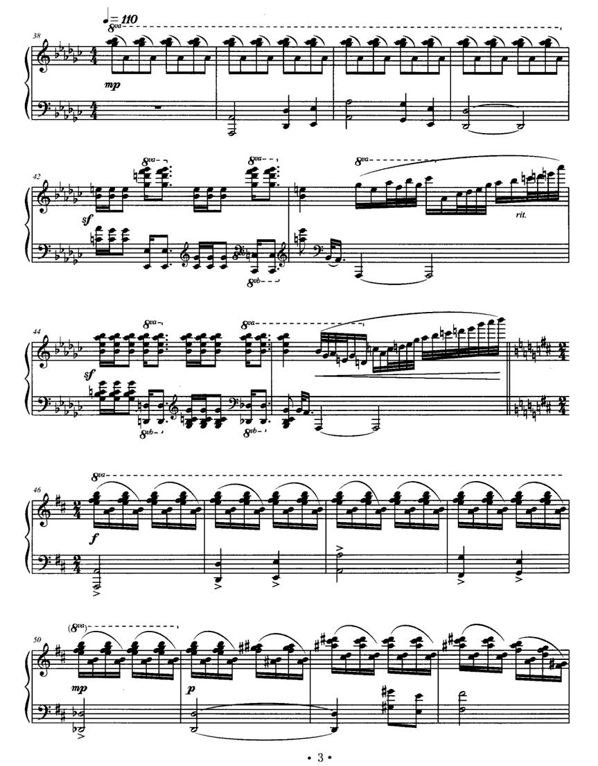 故乡的家钢琴曲谱（图3）