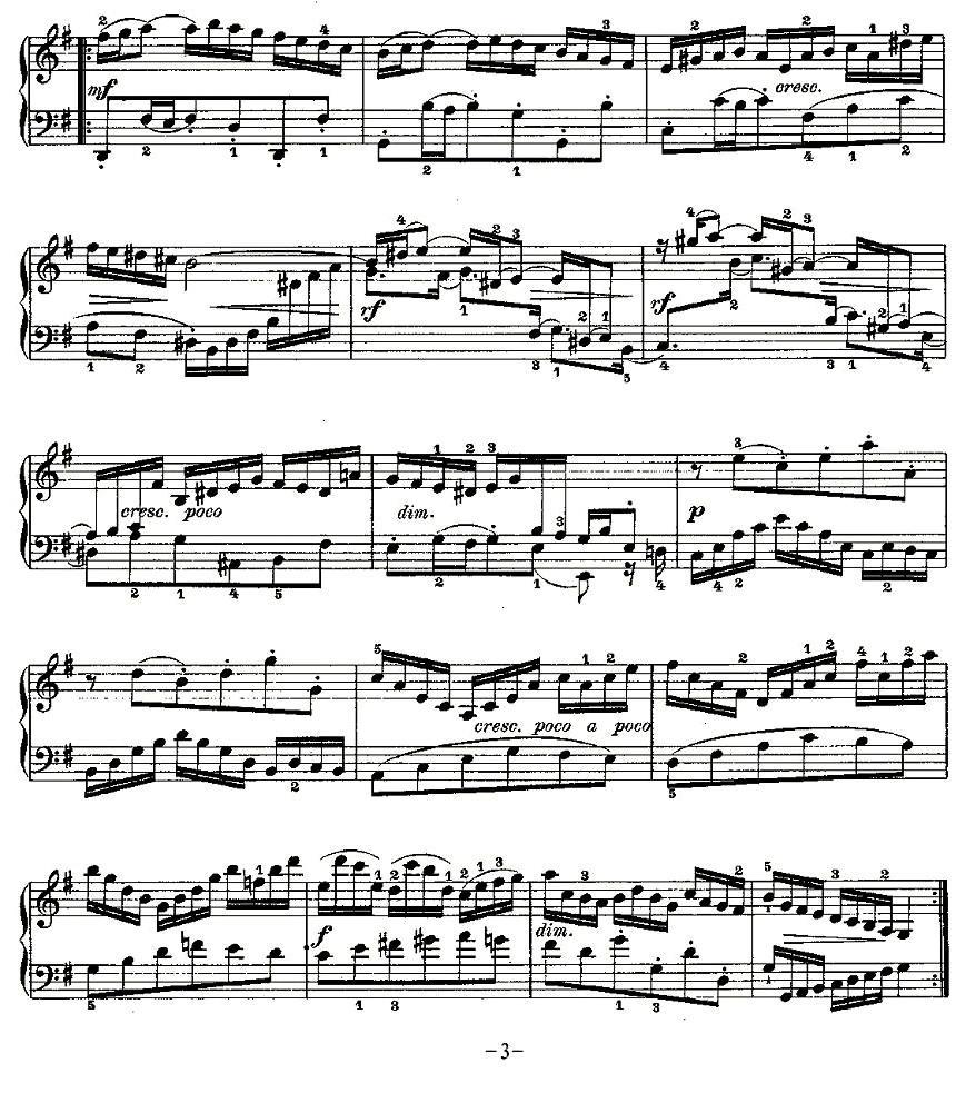 Aria con Variazioni 之一钢琴曲谱（图3）