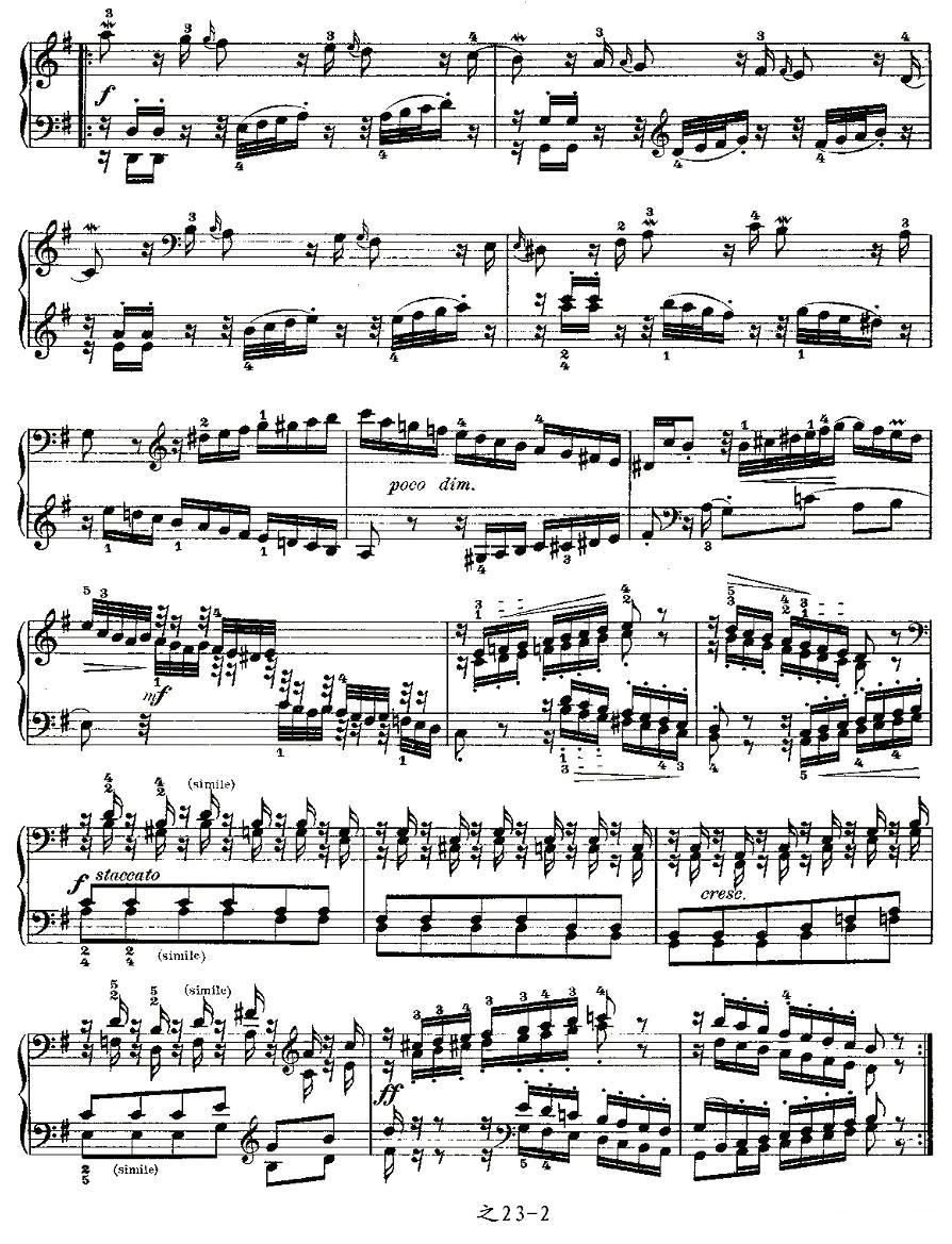 Aria con Variazioni 之23钢琴曲谱（图2）