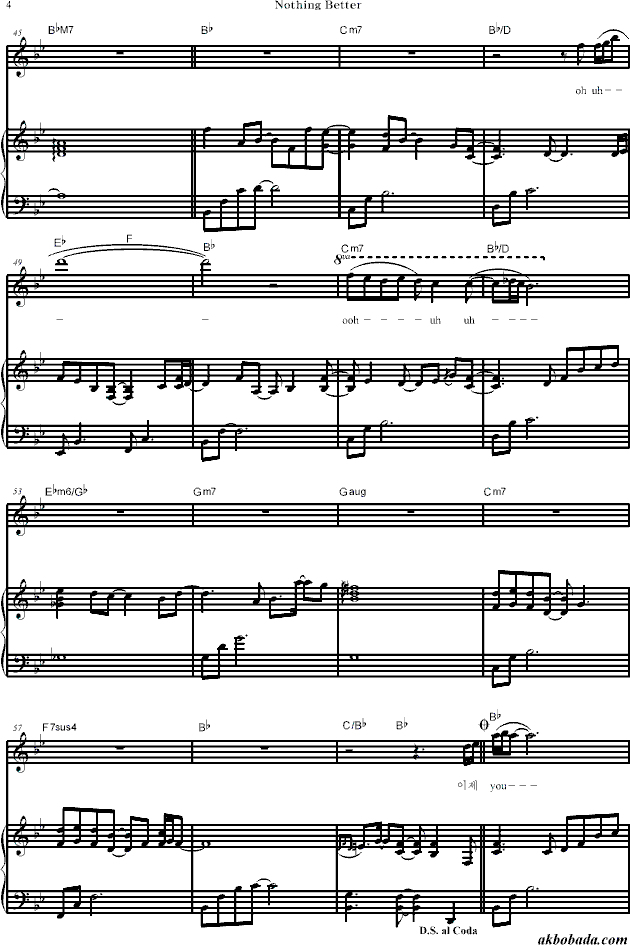 Nothing Better钢琴曲谱（图4）