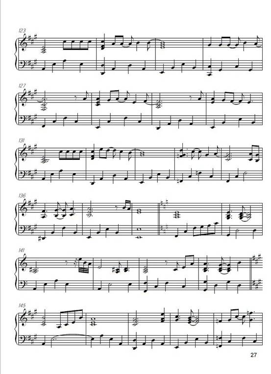 仙境传说 普隆德拉 五线谱钢琴曲谱（图5）