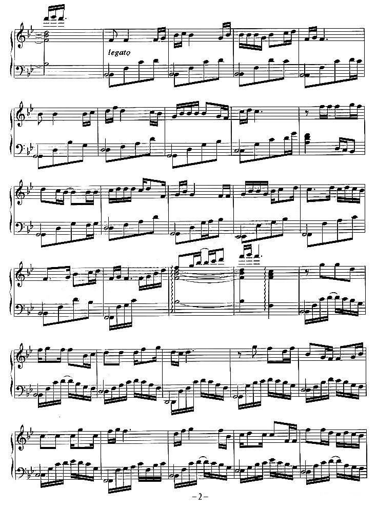 涛声依旧钢琴曲谱（图2）