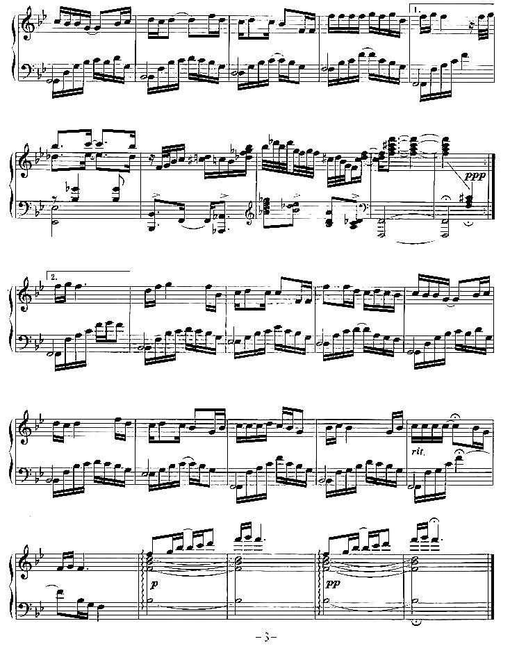 涛声依旧钢琴曲谱（图3）