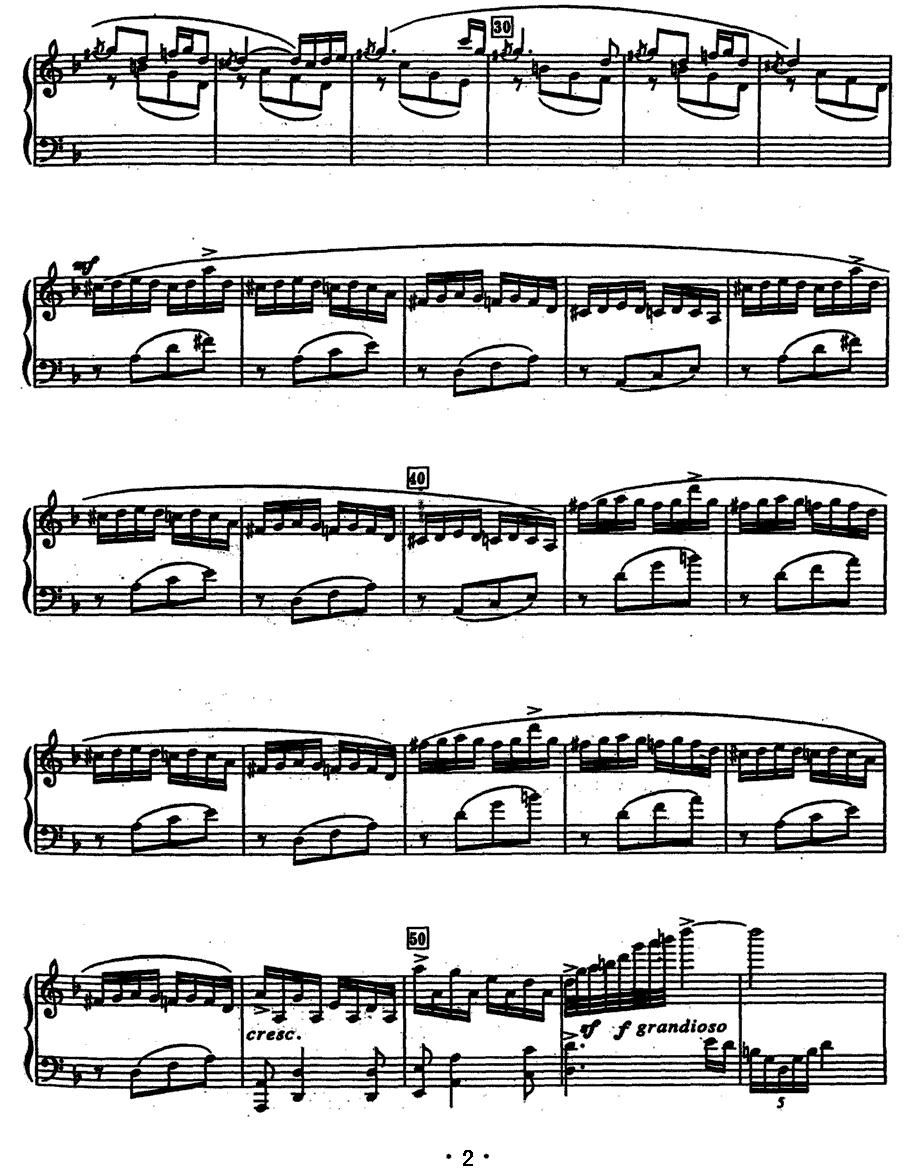 F宫 序曲与赋格《清明》钢琴曲谱（图2）