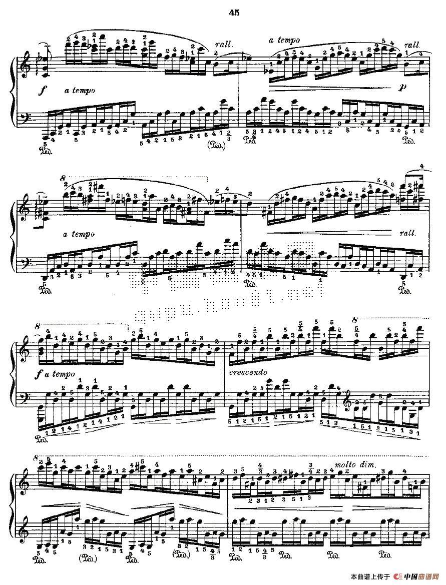 肖邦《练习曲》Fr.Chopin Op.10 No5-2钢琴曲谱（图3）