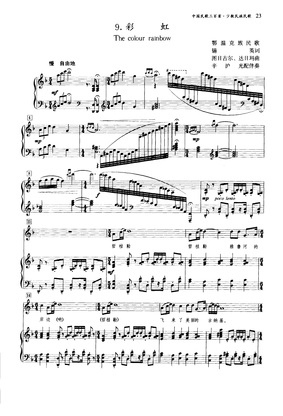 彩虹(歌舞片《彩虹》选曲)(钢伴谱)钢琴曲谱（图1）