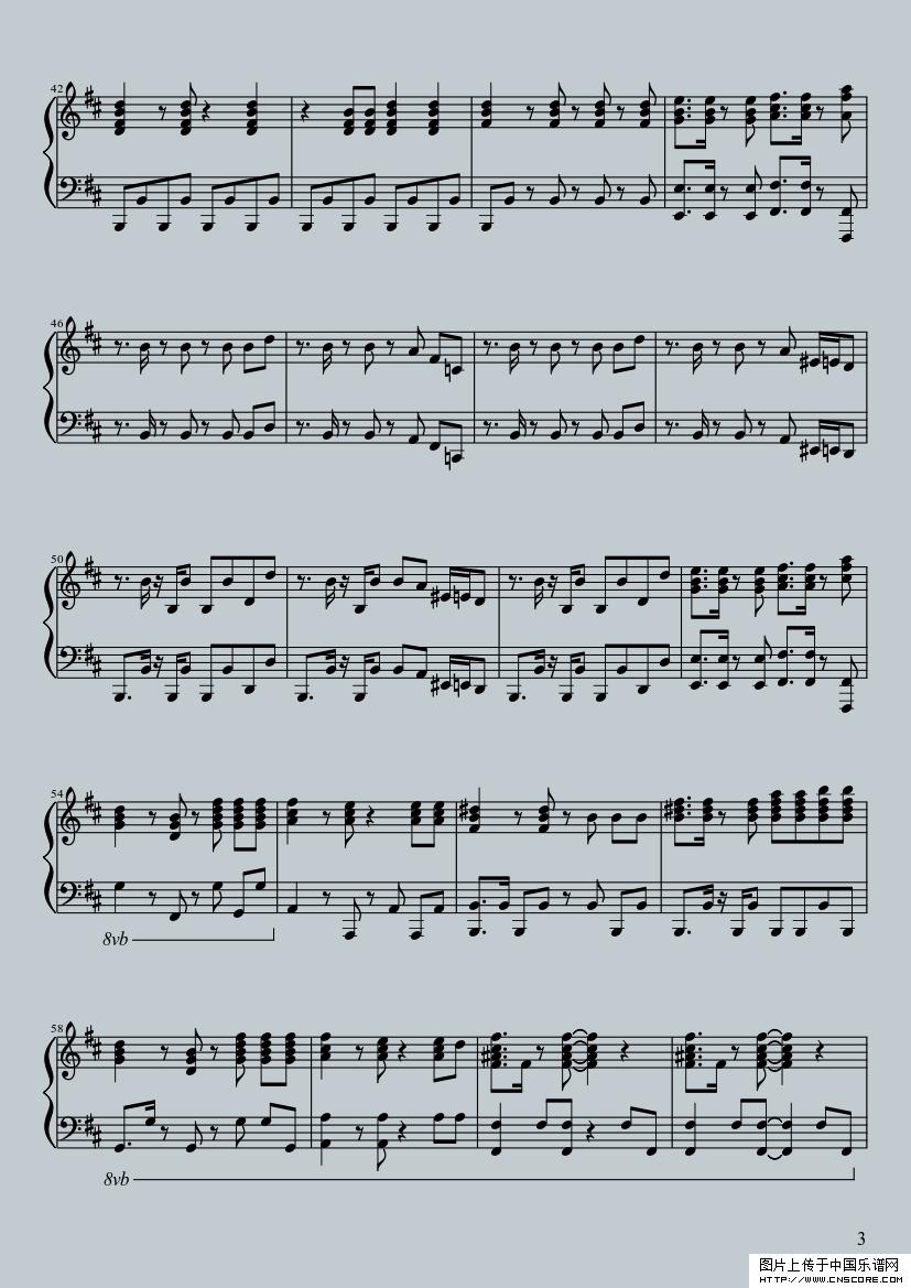 江南style钢琴曲谱（图3）