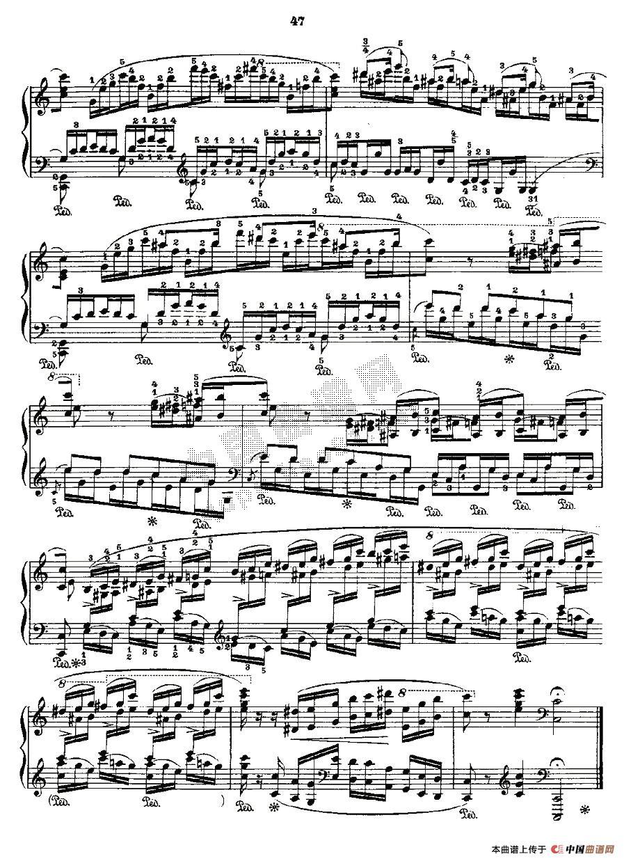 肖邦《练习曲》Fr.Chopin Op.10 No5-2钢琴曲谱（图5）