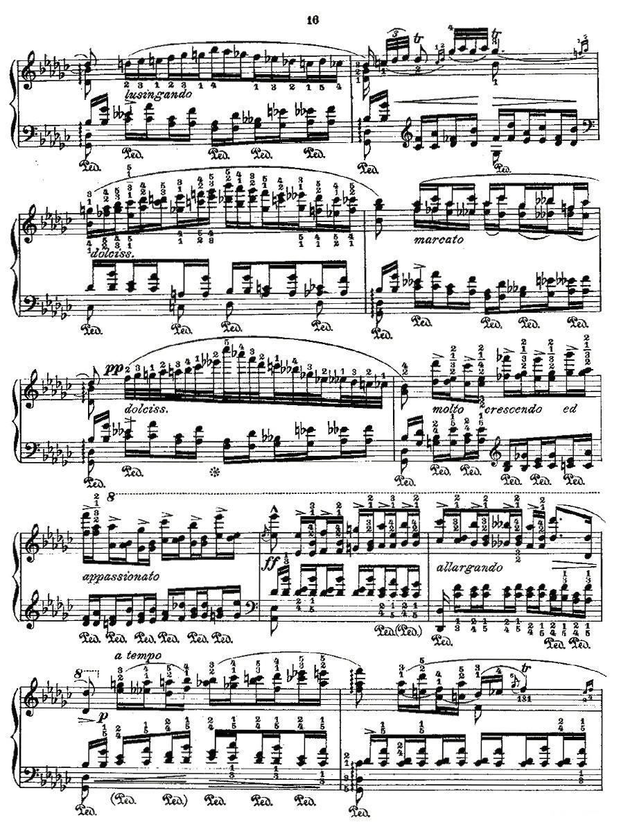 肖邦《练习曲》Fr.Chopin Op.10 No7-2钢琴曲谱（图4）
