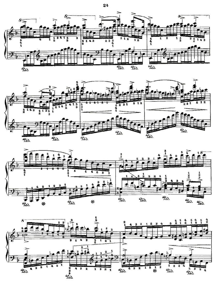 肖邦《练习曲》Fr.Chopin Op.10 No8-1钢琴曲谱（图3）