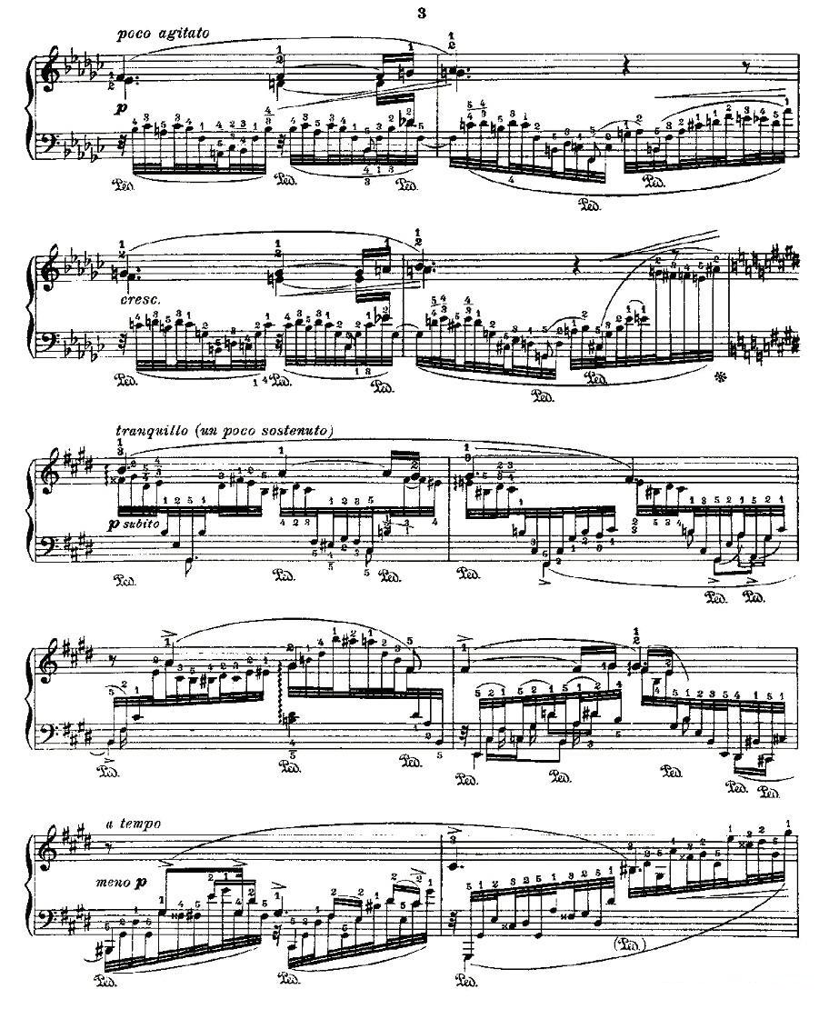 肖邦《练习曲》Fr.Chopin Op.10 No6钢琴曲谱（图3）
