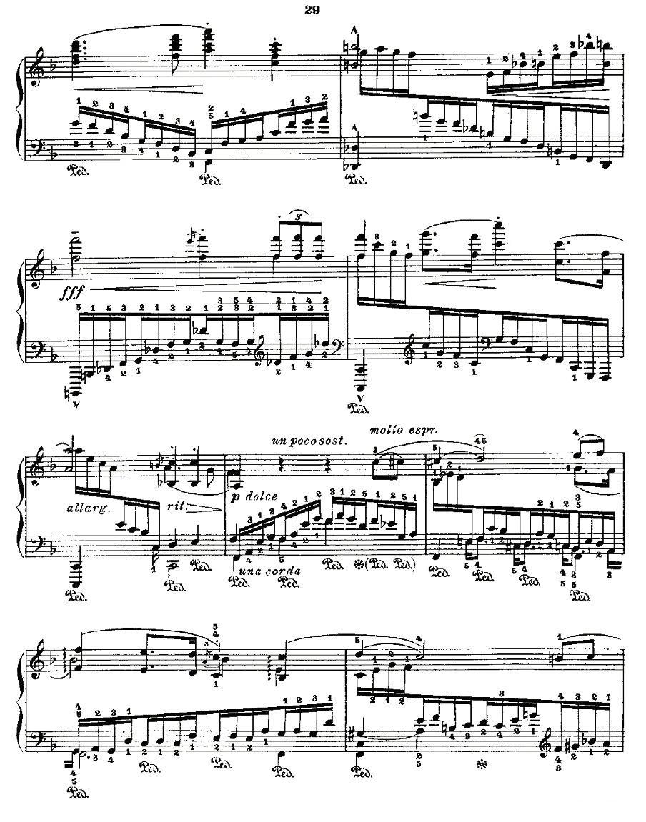 肖邦《练习曲》Fr.Chopin Op.10 No8-1钢琴曲谱（图8）