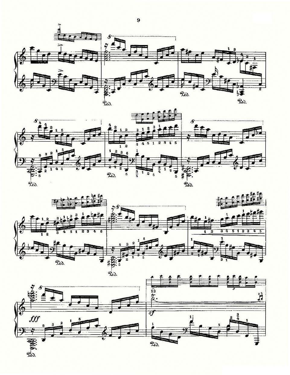 肖邦《练习曲》Fr.Chopin Op.10 No1-1钢琴曲谱（图7）
