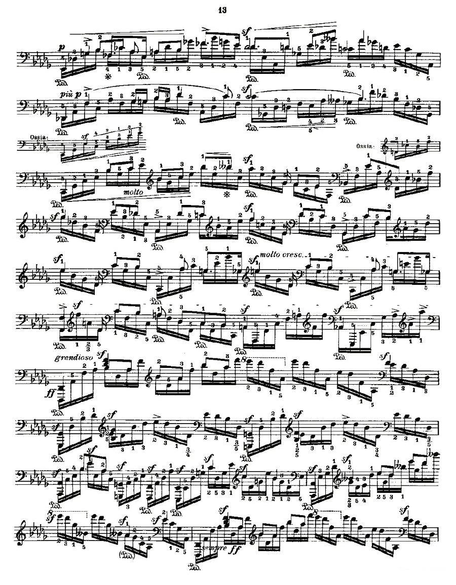 肖邦《练习曲》Fr.Chopin Op.10 No1-2钢琴曲谱（图3）
