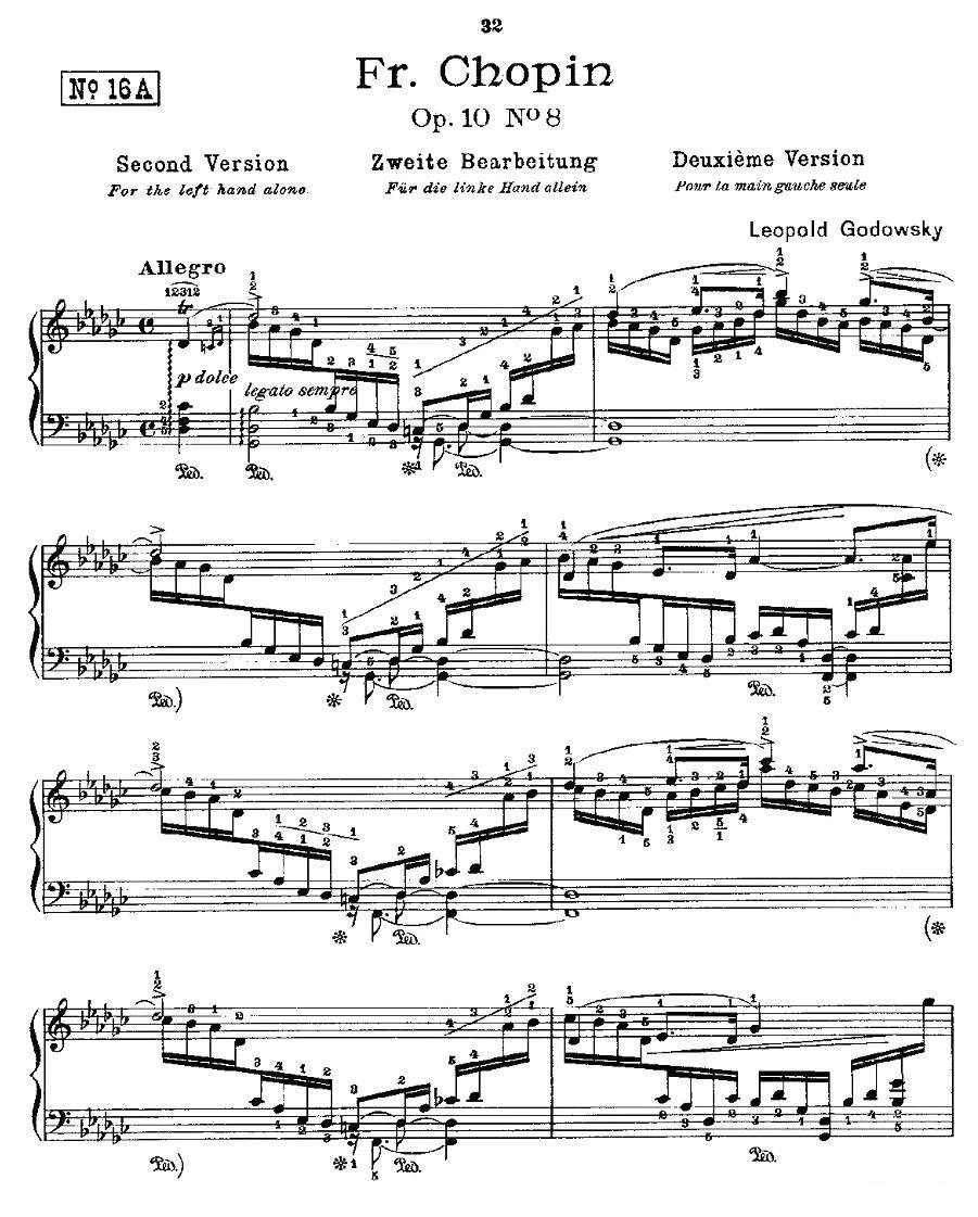 肖邦《练习曲》Fr.Chopin Op.10 No8-2钢琴曲谱（图1）
