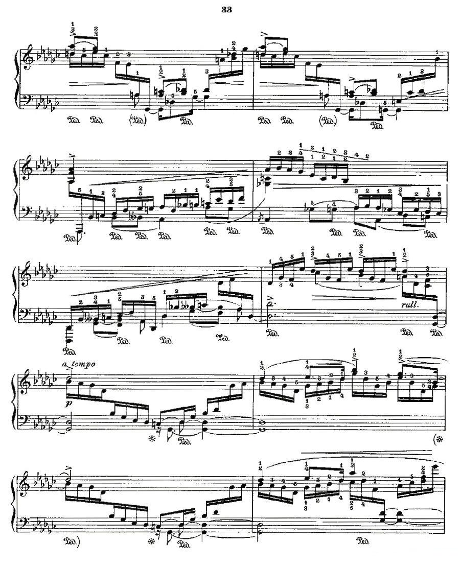 肖邦《练习曲》Fr.Chopin Op.10 No8-2钢琴曲谱（图2）