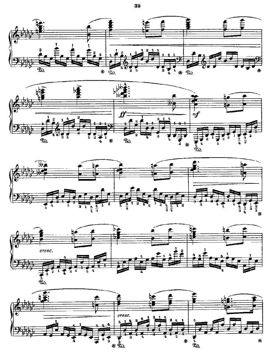 肖邦《练习曲》Fr.Chopin Op.10 No5-1钢琴曲谱（图3）
