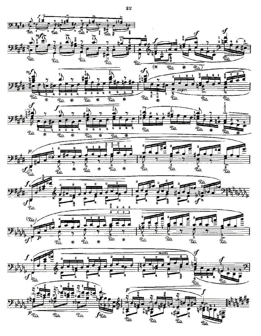肖邦《练习曲》Fr.Chopin Op.10 No4钢琴曲谱（图2）