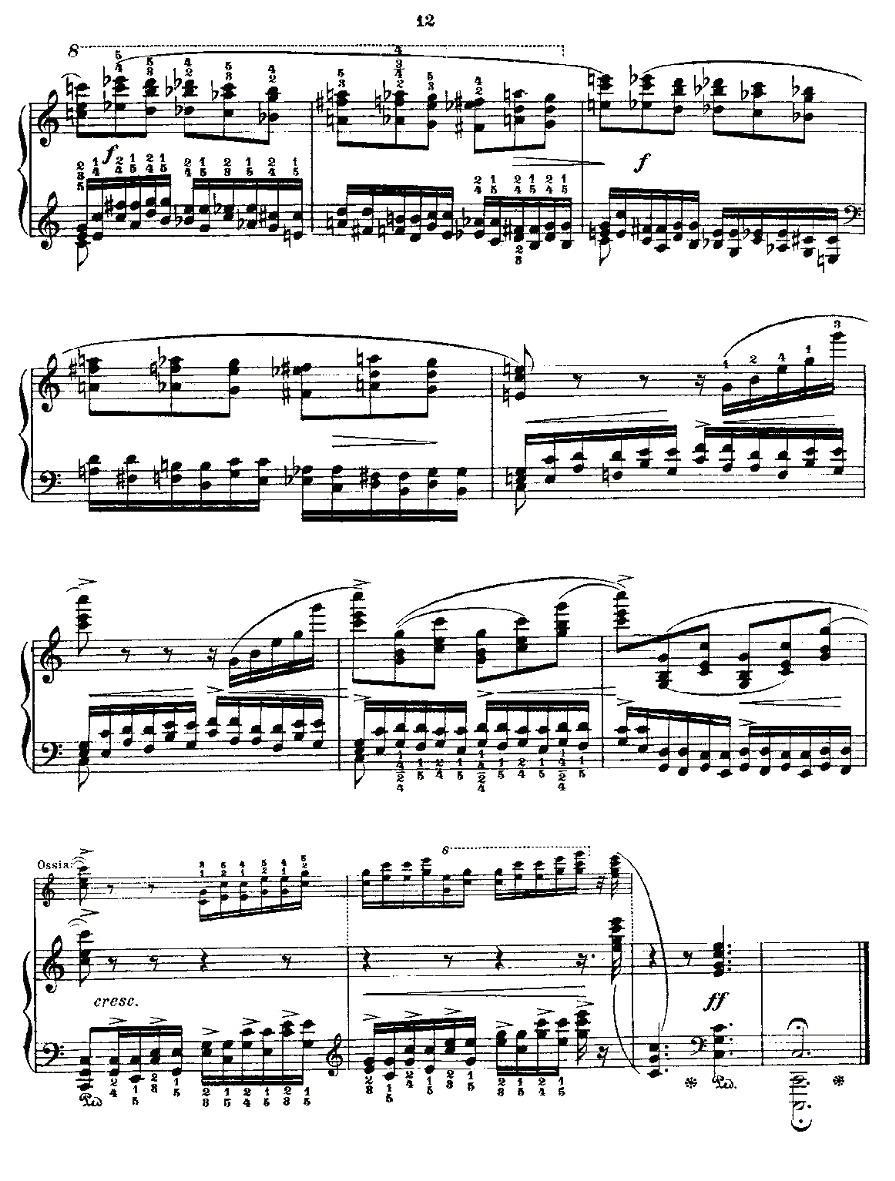 肖邦《练习曲》Fr.Chopin Op.10 No7-1钢琴曲谱（图5）