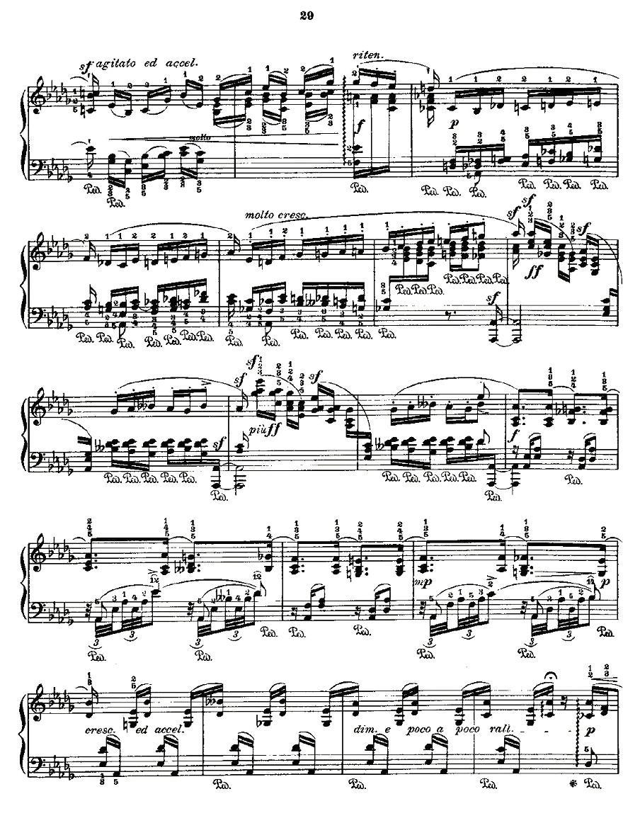 肖邦《练习曲》Fr.Chopin Op.10 No3钢琴曲谱（图3）