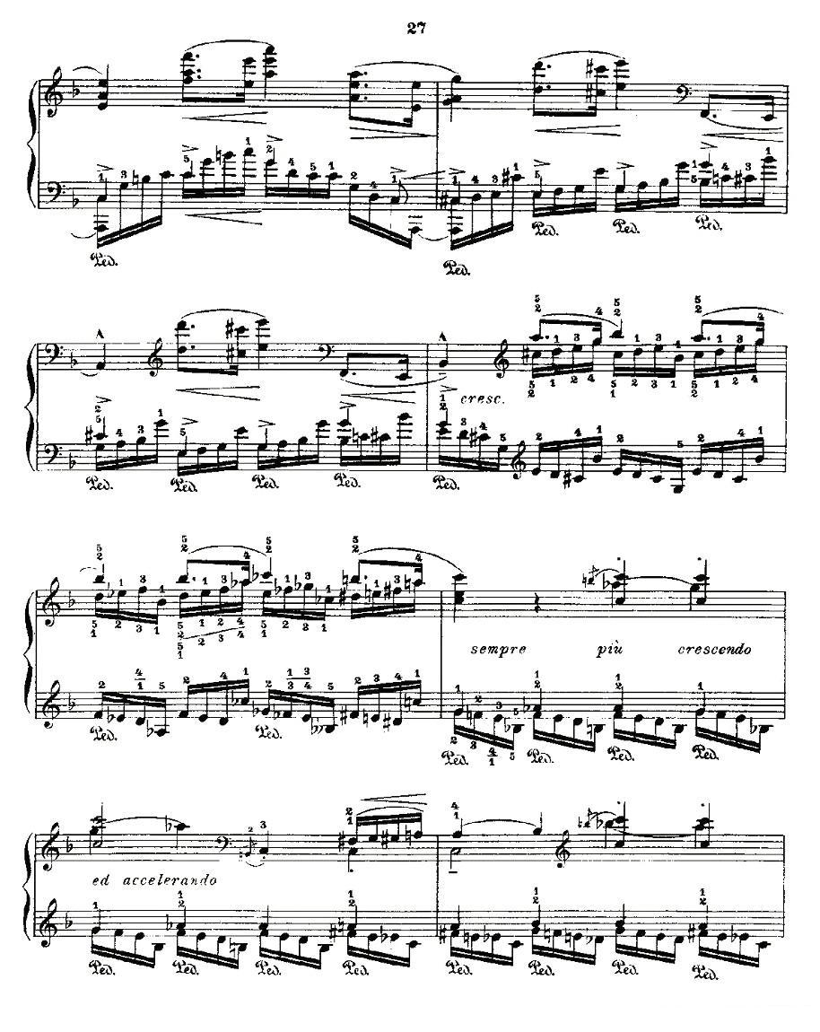 肖邦《练习曲》Fr.Chopin Op.10 No8-1钢琴曲谱（图6）